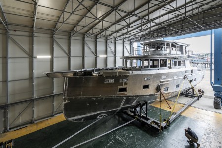Arksen 85/02 Project Pelagos moves to interior fit out
